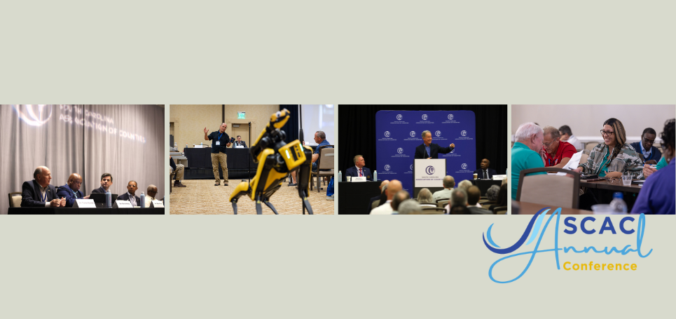 Annual conference logo on beige background