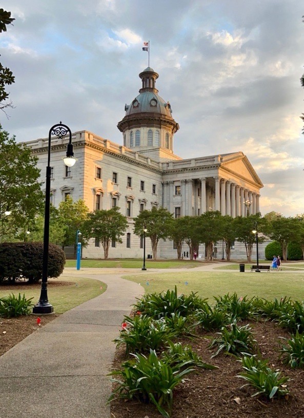 The South Carolina State House in springtime.